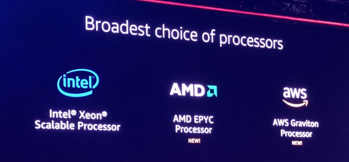 Neben Intel- und ARM-Instanzen gibt es auch welche mit AMDs Epyc. (Bild: AWS)